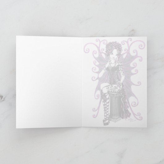 Carte de fée "Sasha" Couture rose Valentine (Intérieur)