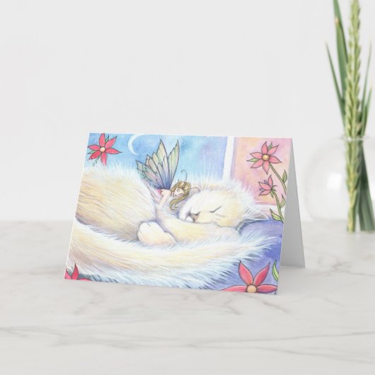 Carte de Fée Suave et Chat (Devant)