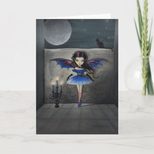 Carte de fée vampire gothique de petite danseuse