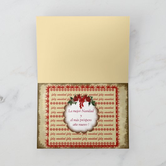 Carte de félicitation Noël style scrap (Intérieur)