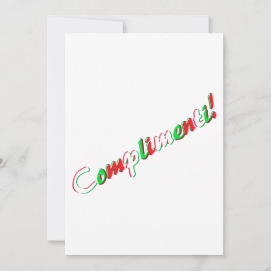 Carte de félicitations (Devant)