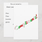 Carte de félicitations (Devant / Derrière)