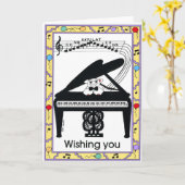 CARTE DE FÉLICITATIONS (Fleur jaune)