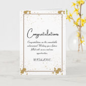 CARTE DE FÉLICITATIONS (Fleur jaune)