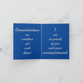 carte de félicitations (Intérieur)