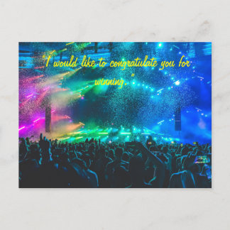 carte de félicitations à l'équipe ou à la personne