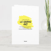 Carte de félicitations Art Déco (Dos)