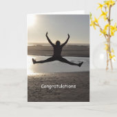 Carte de félicitations artistique (Fleur jaune)