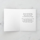 Carte de félicitations avec vers de Jo Images (Intérieur)