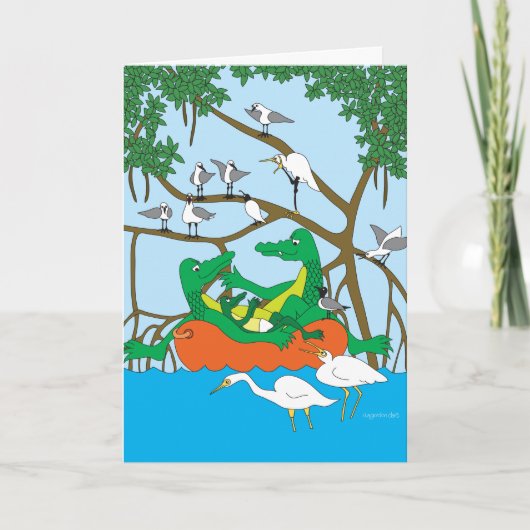 Carte de félicitations Baby Gator (Devant)