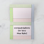 Carte de félicitations : Bébé (Intérieur)