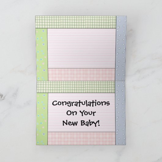 Carte de félicitations : Bébé (Intérieur)