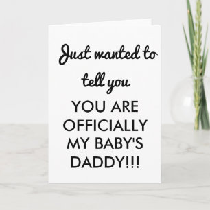CARTE DE FÉLICITATIONS BÉBÉ DADDY NOUVELLE CARTE D