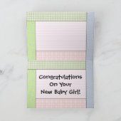 Carte de félicitations : Bébé dans la baignoire (Intérieur)