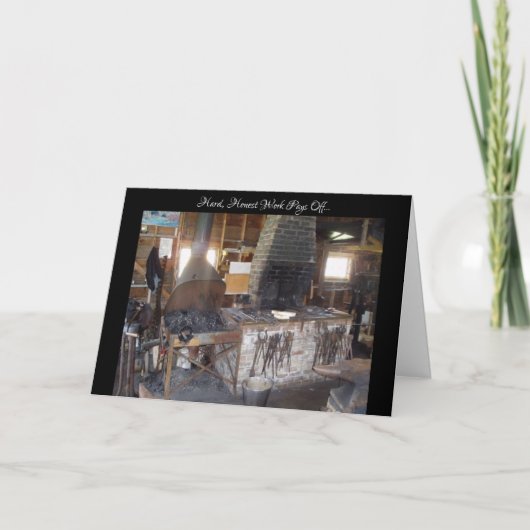 Carte de félicitations "Blacksmith Shop" (Devant)