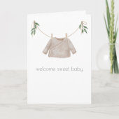 Carte de félicitations Boho Baby (Devant)
