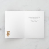 Carte de félicitations Boho Baby Boy Boy (Intérieur)