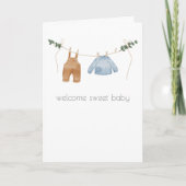 Carte de félicitations Boho Baby Boy Boy (Devant)