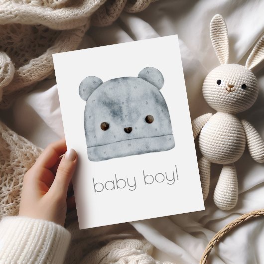 Carte de félicitations Boho Baby Boy Boy