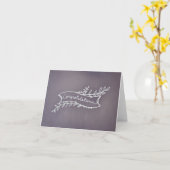 Carte de félicitations Chalkboard (Fleur jaune)