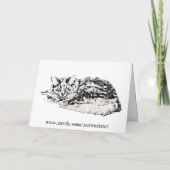 Carte de félicitations Cheshire Cat (Dos)