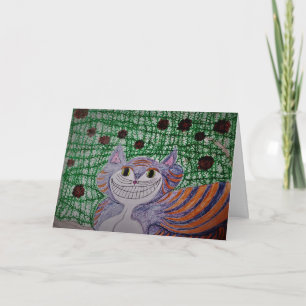 Carte de félicitations "Cheshire Cat"