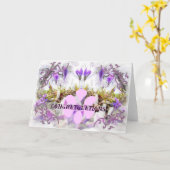 Carte de félicitations Crocus (Fleur jaune)