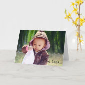 Carte de félicitations d'adoption (Fleur jaune)