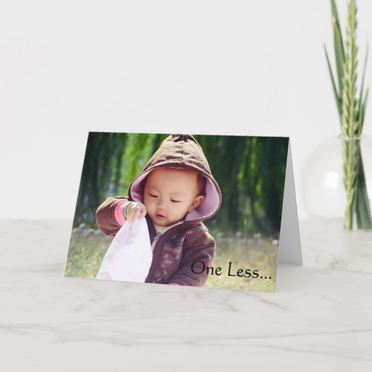 Carte de félicitations d'adoption (Devant)