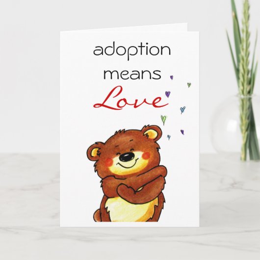 carte de félicitations d'adoption (Devant)