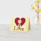 carte de félicitations d'adoption (Fleur jaune)