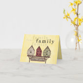 carte de félicitations d'adoption (Fleur jaune)