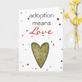 carte de félicitations d'adoption (Fleur jaune)