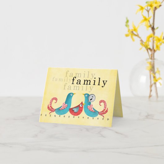 carte de félicitations d'adoption (Fleur jaune)