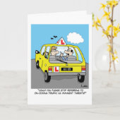 Carte de félicitations d'amusement pour passer (Fleur jaune)