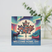 carte de félicitations de citoyenneté canadienne (Debout devant)