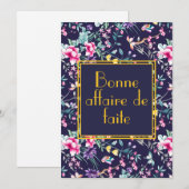Carte de félicitations / de consolation (Devant / Derrière)