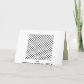 CARTE DE FÉLICITATIONS DE DIPLÔME (Dos)