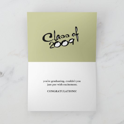 CARTE DE FÉLICITATIONS DE DIPLÔME (Intérieur)