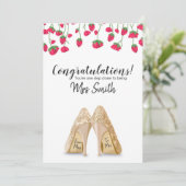 Carte de félicitations de fiançailles (Debout devant)