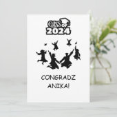 CARTE DE FELICITATIONS DE FIN D'ÉTUDES (Debout devant)