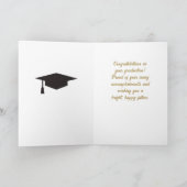 Carte de félicitations de fin d'études personnalis (Intérieur)