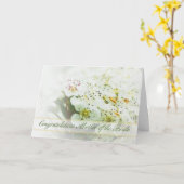 Carte de félicitations de la mère de la mariée ave (Fleur jaune)