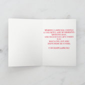 Carte de félicitations de mariage avec ballon colo (Intérieur)