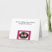 Carte de félicitations de mariage de Fuschia (Dos)