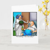 Carte de félicitations de mariage drôle (Fleur jaune)