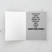 CARTE DE FÉLICITATIONS DE MARIAGE DRÔLE ET FLIPPAN (Intérieur)