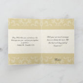 carte de félicitations de mariage dua beige islami (Intérieur)