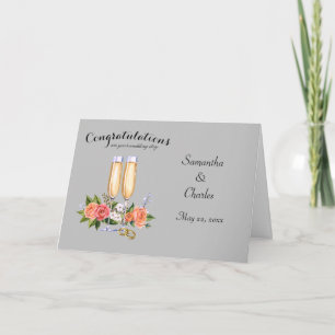 Carte de félicitations de mariage personnalisée