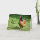 Carte de félicitations de mariage Poulet 3 (Devant)